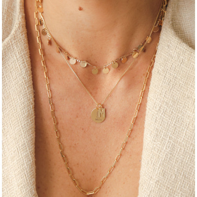 Colar Plaque Initials | Colares Personalizados Gravura | Malu Maiese 2