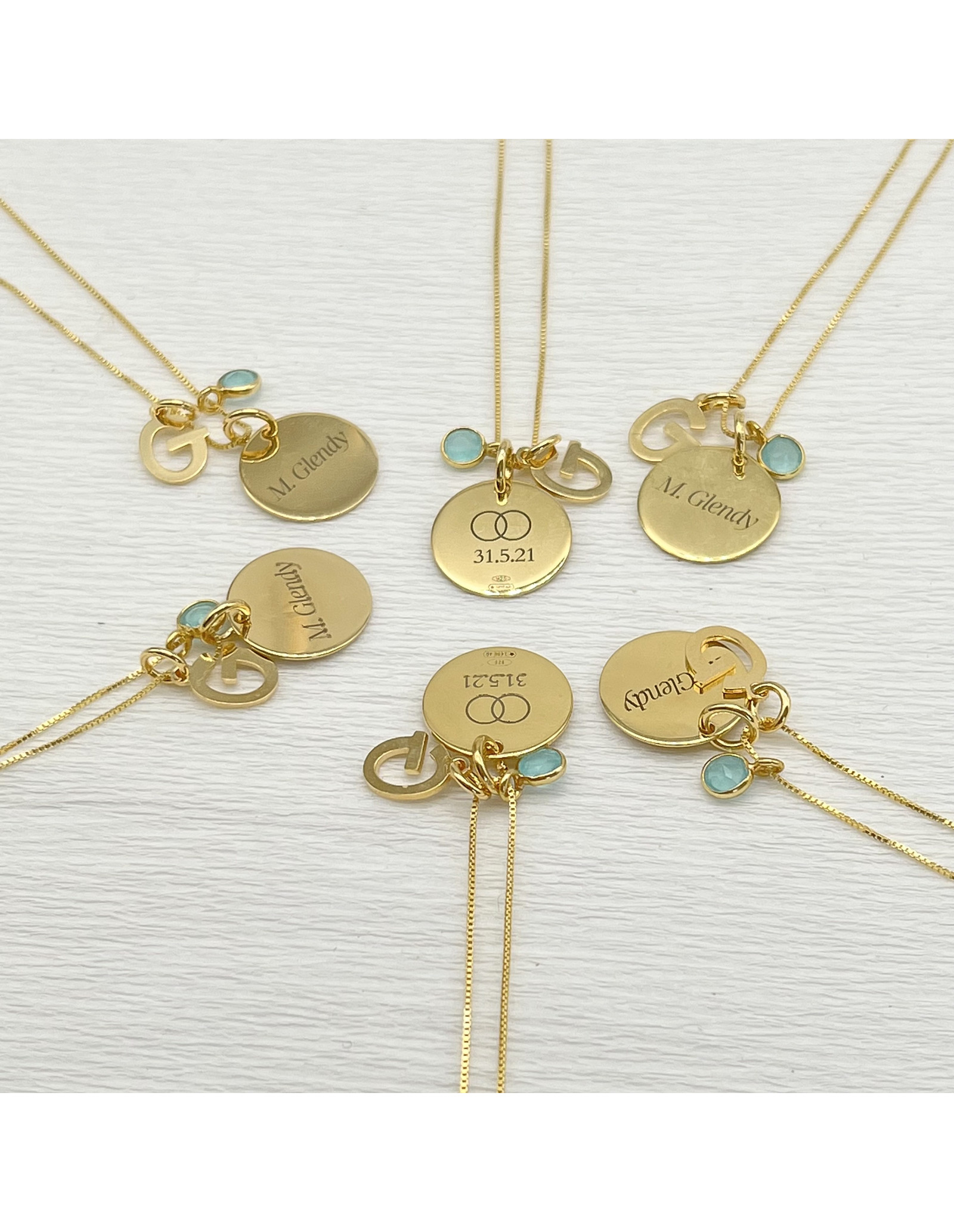 Plaque Initials Necklace | Personalised Necklace | Malu Maiese