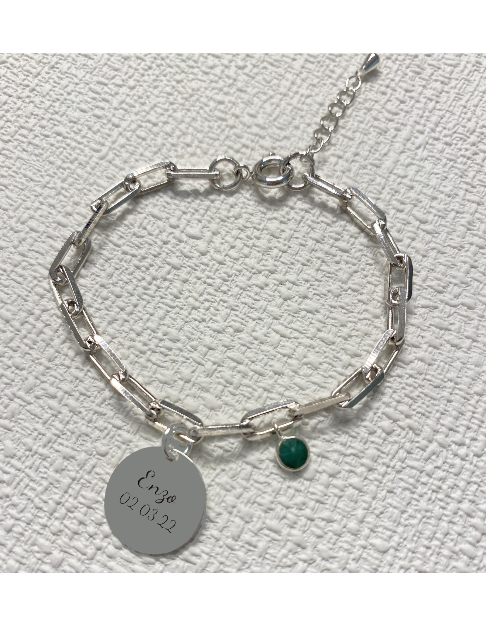 Pulseira Plaque Stone | Pulseira Personalizada e Gravura | Malu Maiese