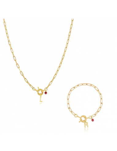 Initials Sailor Necklace & Bracelet Pack