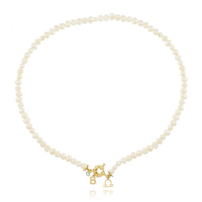 Colar Boia Initial & Zodiac Pearls | Colar Personalizado | Malu Maiese