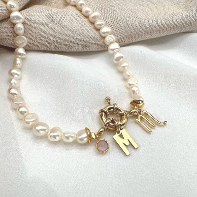 Pearls Initial & Zodiac Sailor Necklace | Personalise | Malu Maiese 2