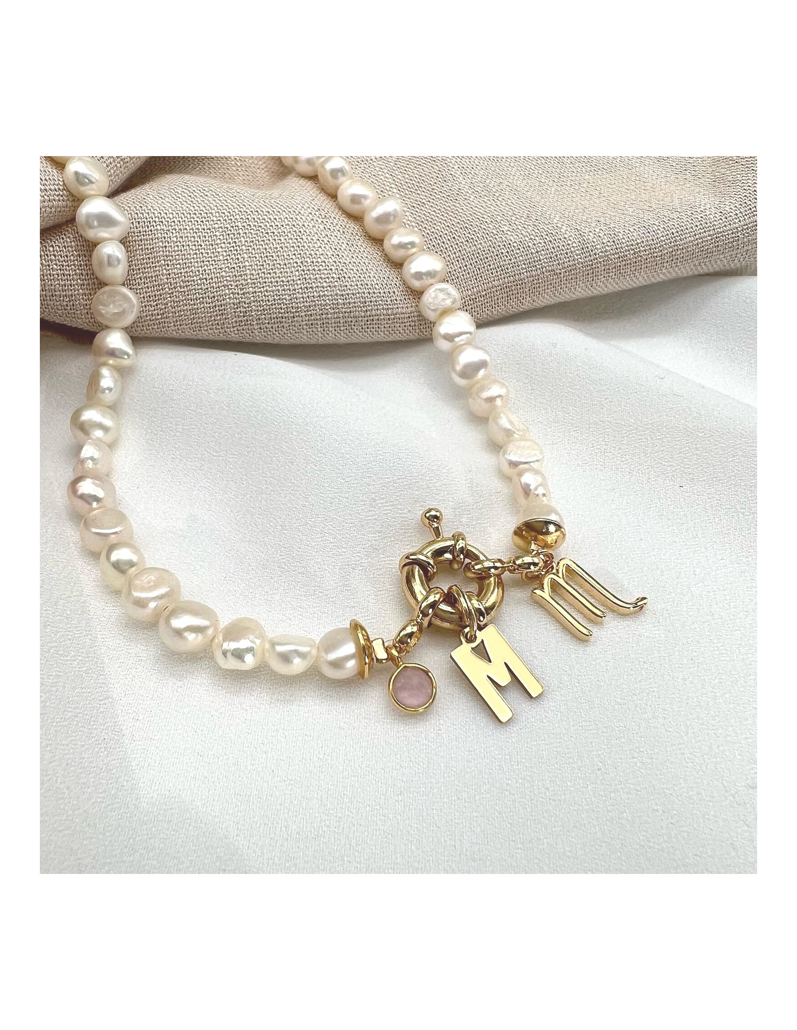Pearls Initial & Zodiac Sailor Necklace | Personalise | Malu Maiese
