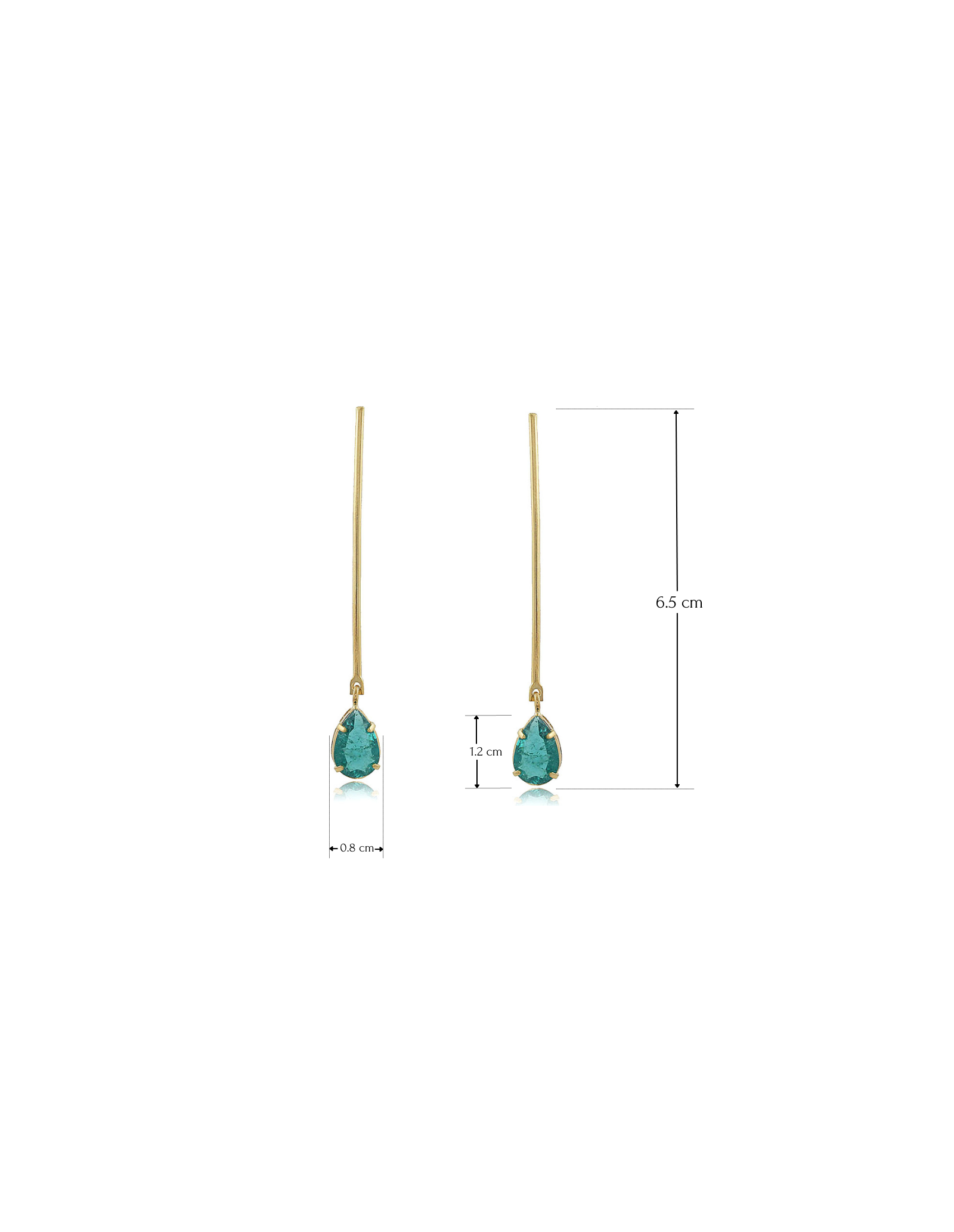 Brinco Maxi Pia | Drop Earrings | Malu Maiese