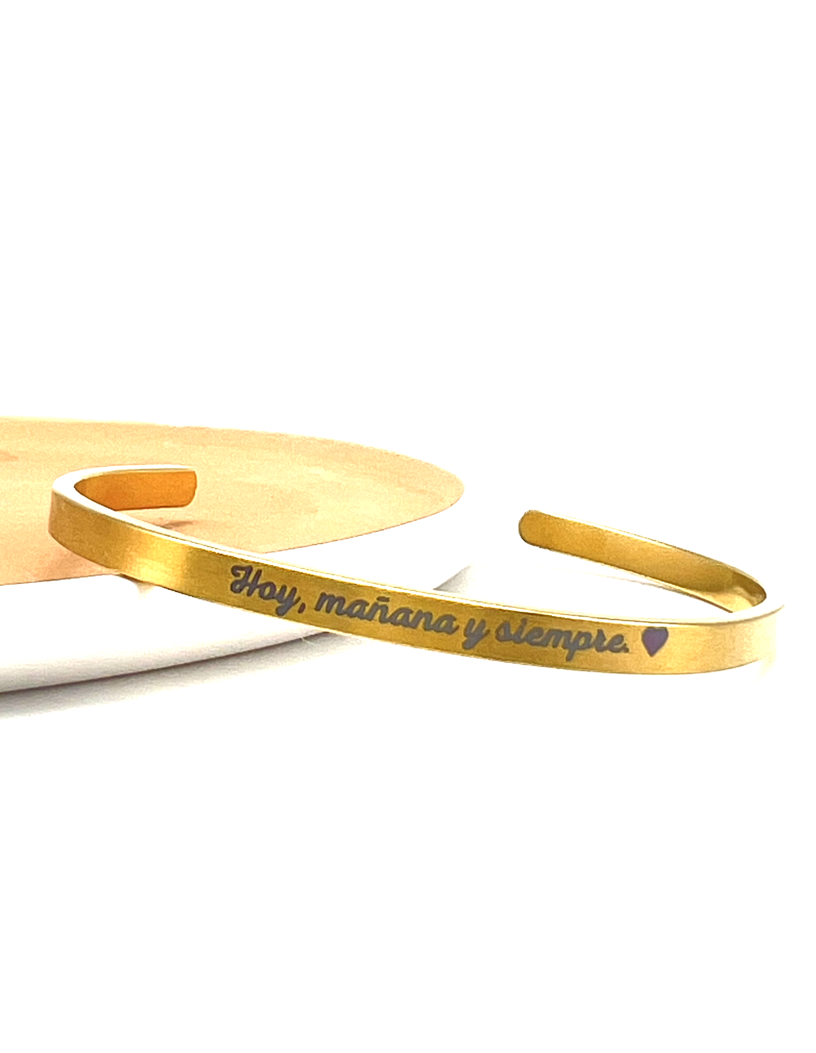 Brazalete Acero Carpe Diem | Brazalete Personalizado | Malu Maiese