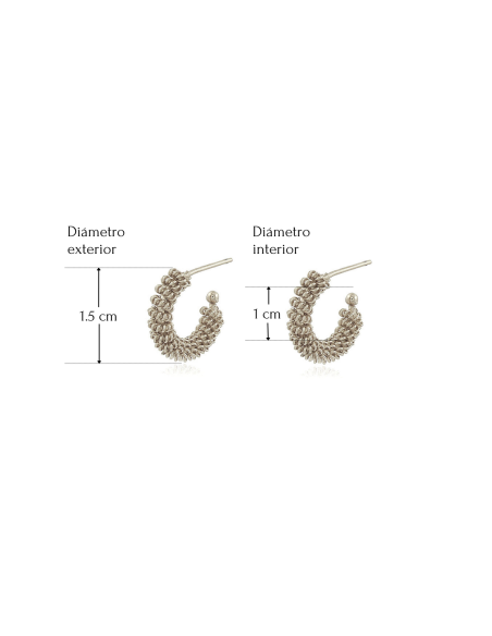 Aros Lolita | Pendientes de aro oro 18k, diseño exclusivo, 3 tamaños. Aros Lolita | Pendientes de aro oro 18k, diseño exclusivo, 3 tamaños.