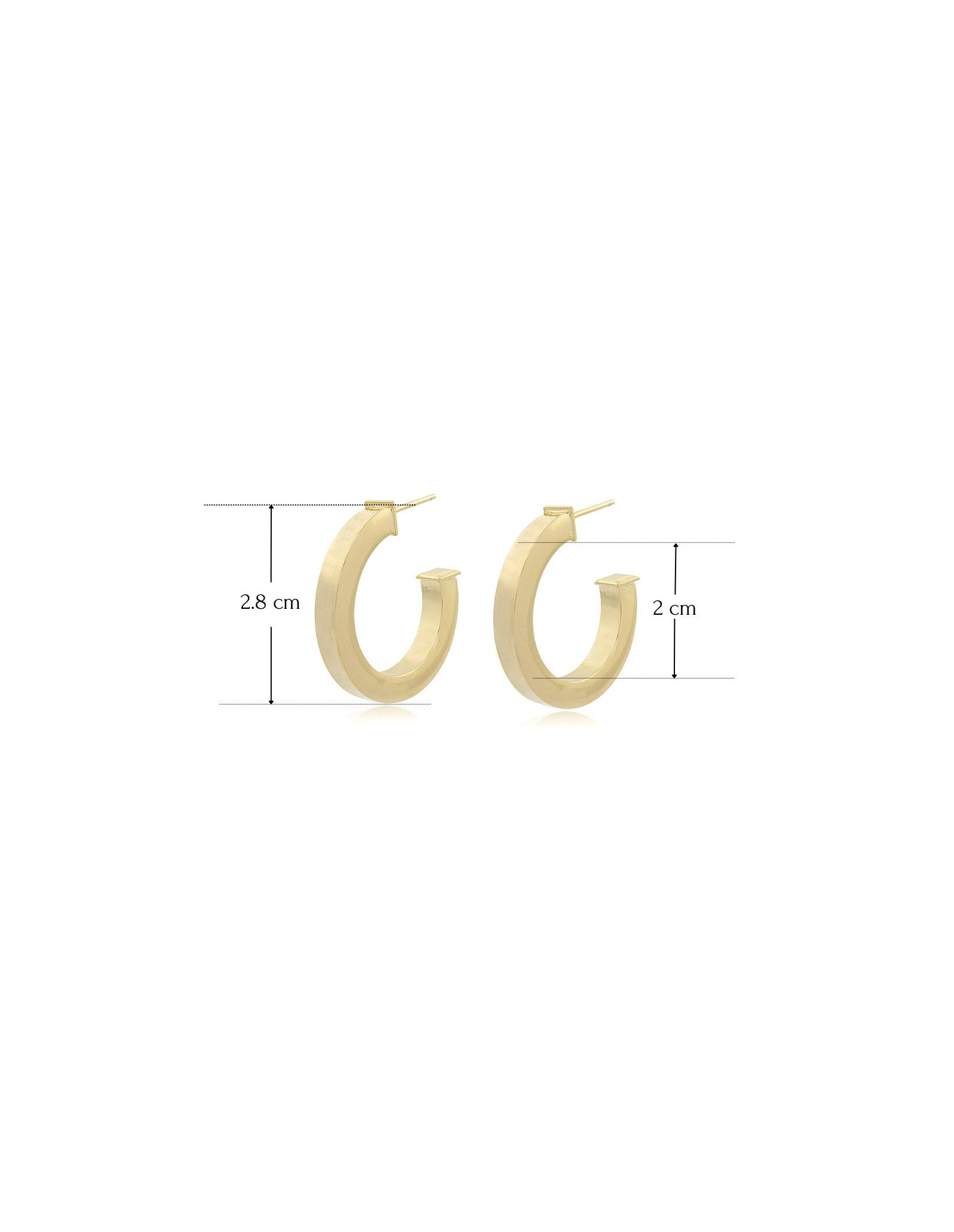 Classy Shiny Hoop Earrings | Versatile Hoop Earrings | Malu Maiese