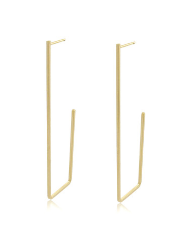 Pendientes Largos e Ligeros con diseño clean. Pendientes versátiles y atemporales.
