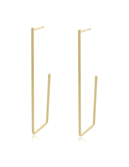 Pendientes Largos e Ligeros con diseño clean. Pendientes versátiles y atemporales.