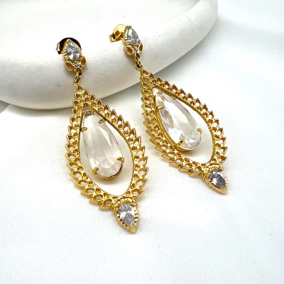 Bruna Maxi Earrings | Unique Party Earrings | Malu Maiese