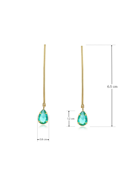 Brinco Maxi Pia | Drop Earrings | Malu Maiese