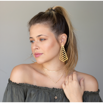 Pendientes Largos Cascade | Maxi Pendientes | Malu Maiese 2