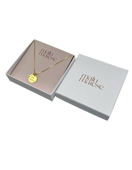 Colar Plaque Initials | Colares Personalizados Gravura | Malu Maiese