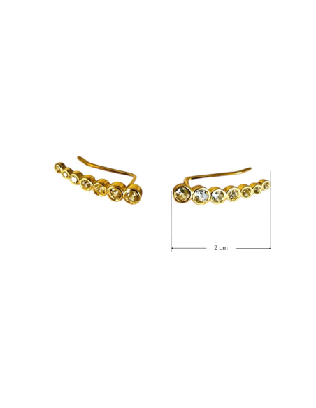 Shine Ear Climbers | Sterling Silver cz Ear Climbers | Malu Maiese