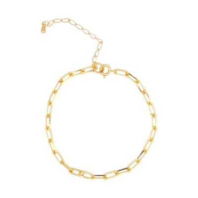Liv Bracelet | Gold Plated Chain Bracelet for Personalisation