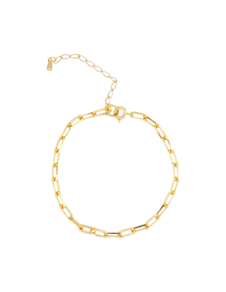 Pulseira Liv | Pulseira de Corrente em Ouro 18k para Personalizar